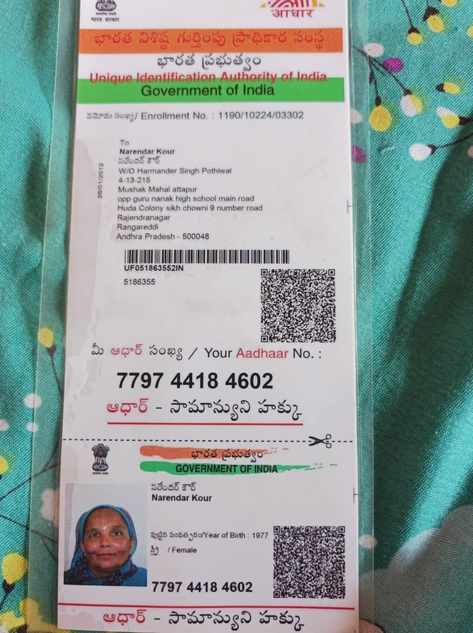 Mother Aadhaar