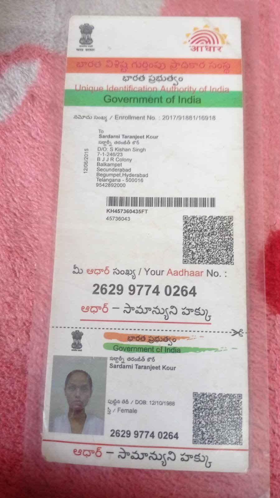 Mother Aadhaar
