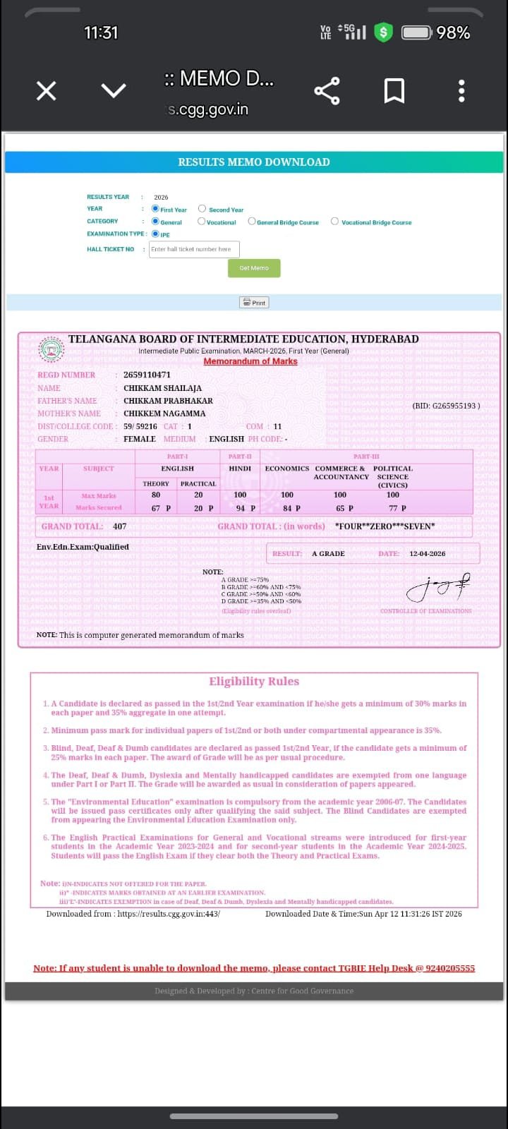 Report Card