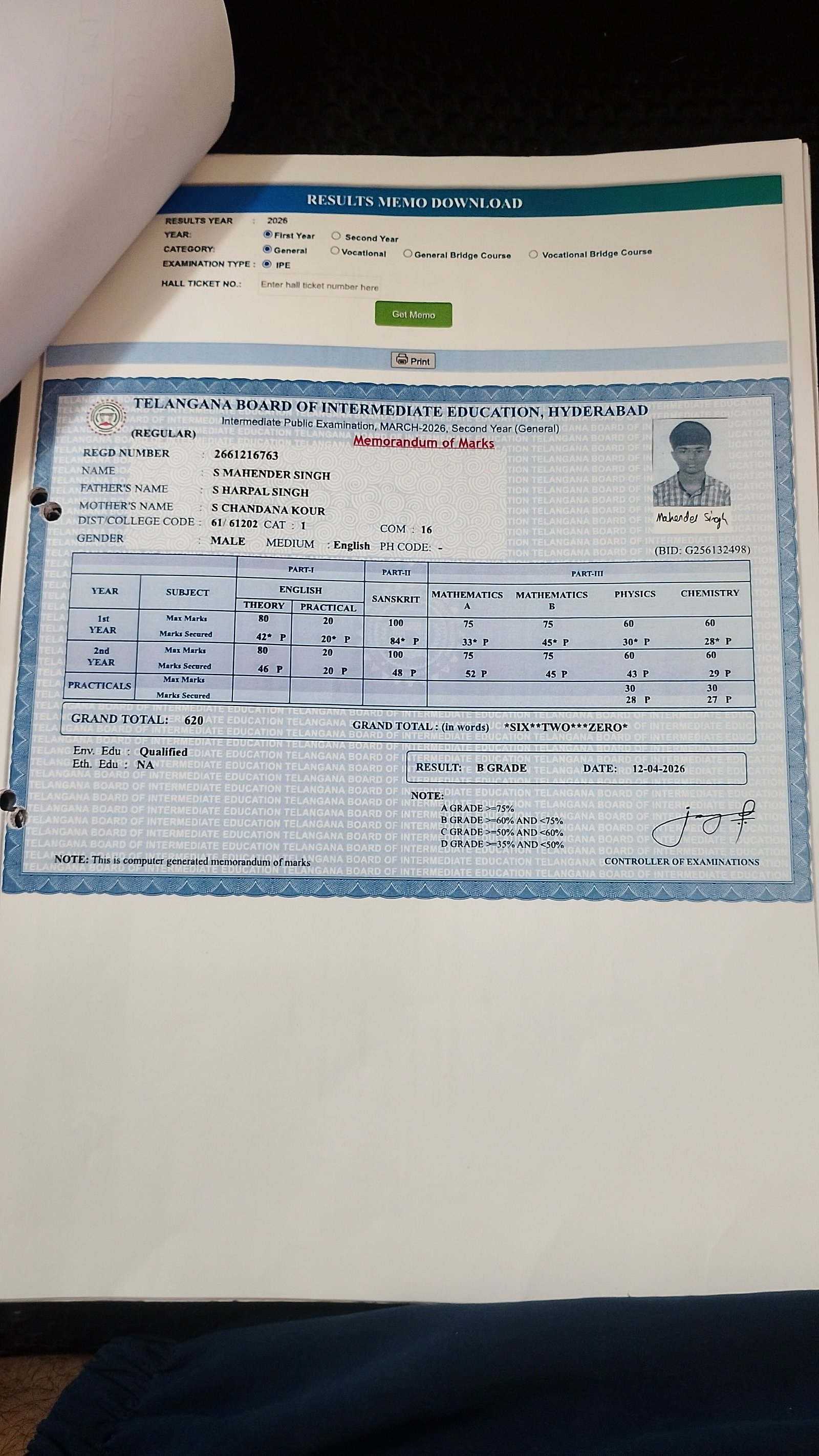 Report Card
