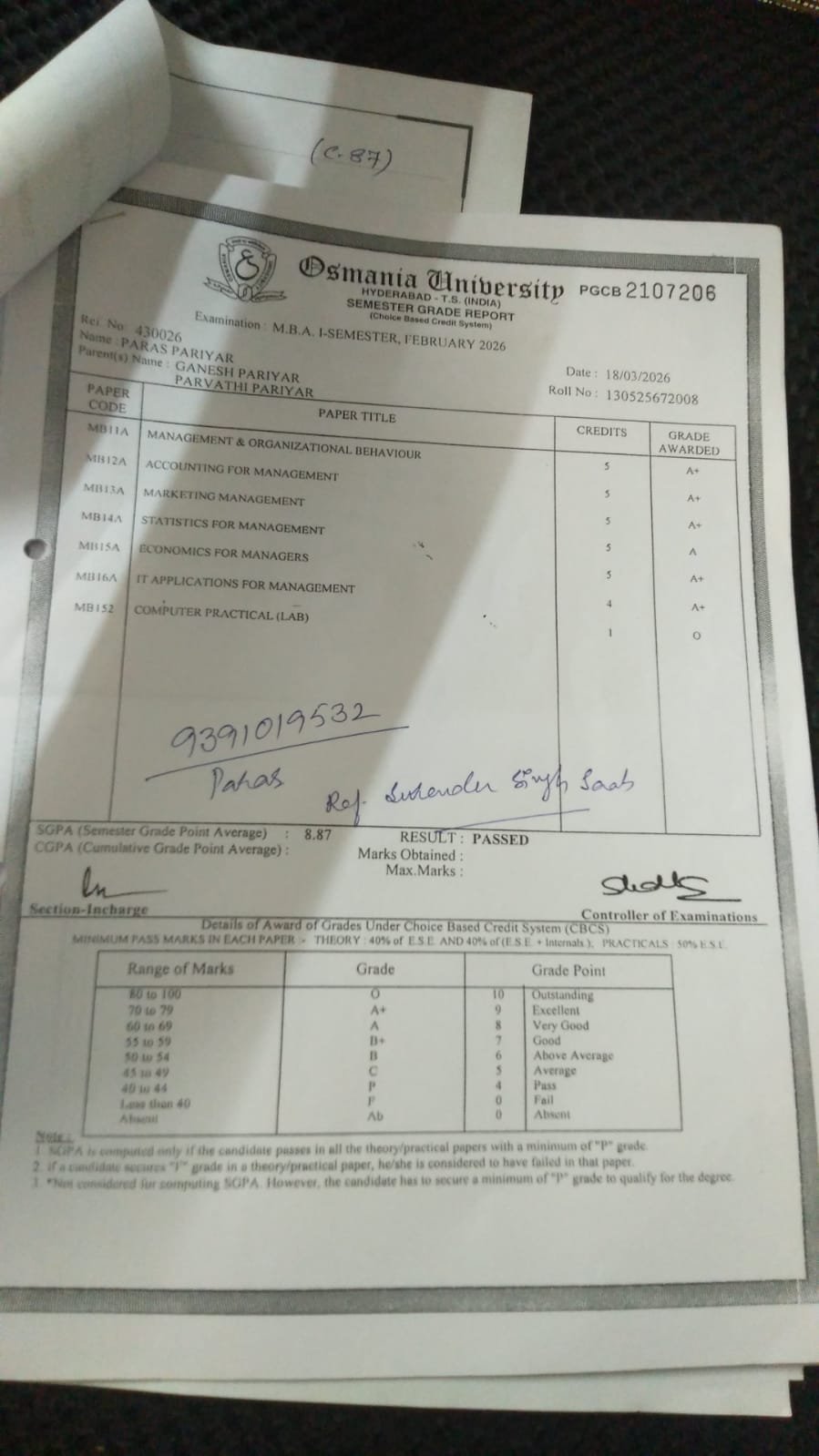 Report Card