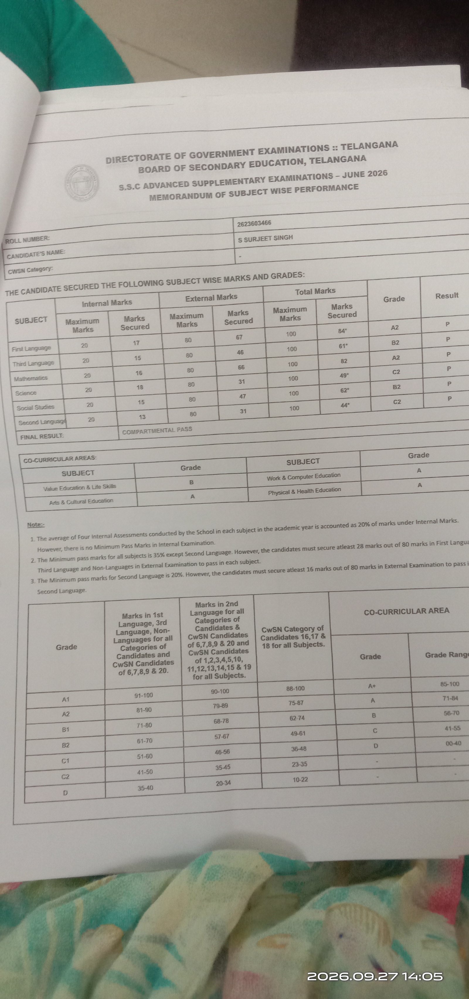 Report Card