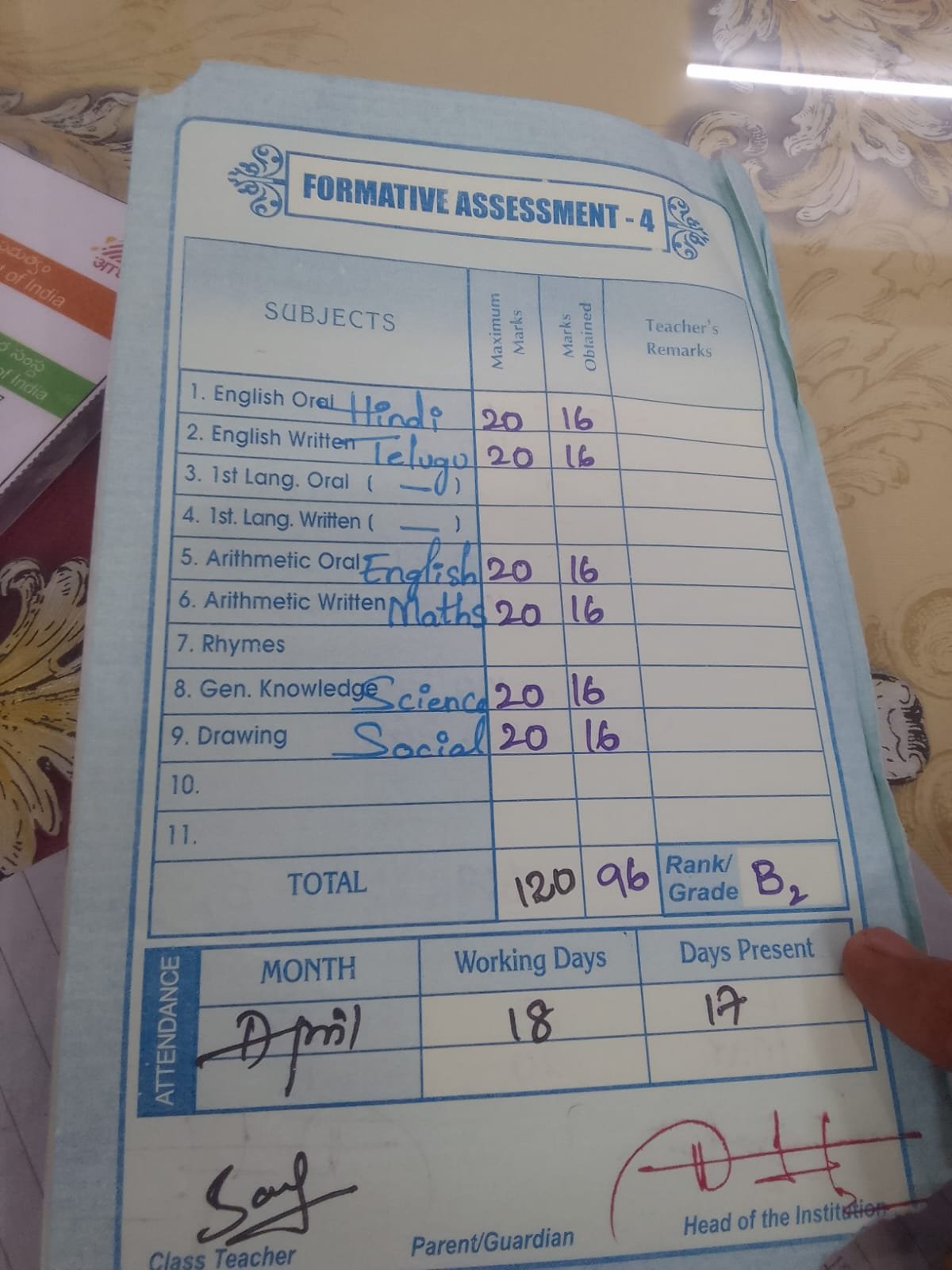 Report Card
