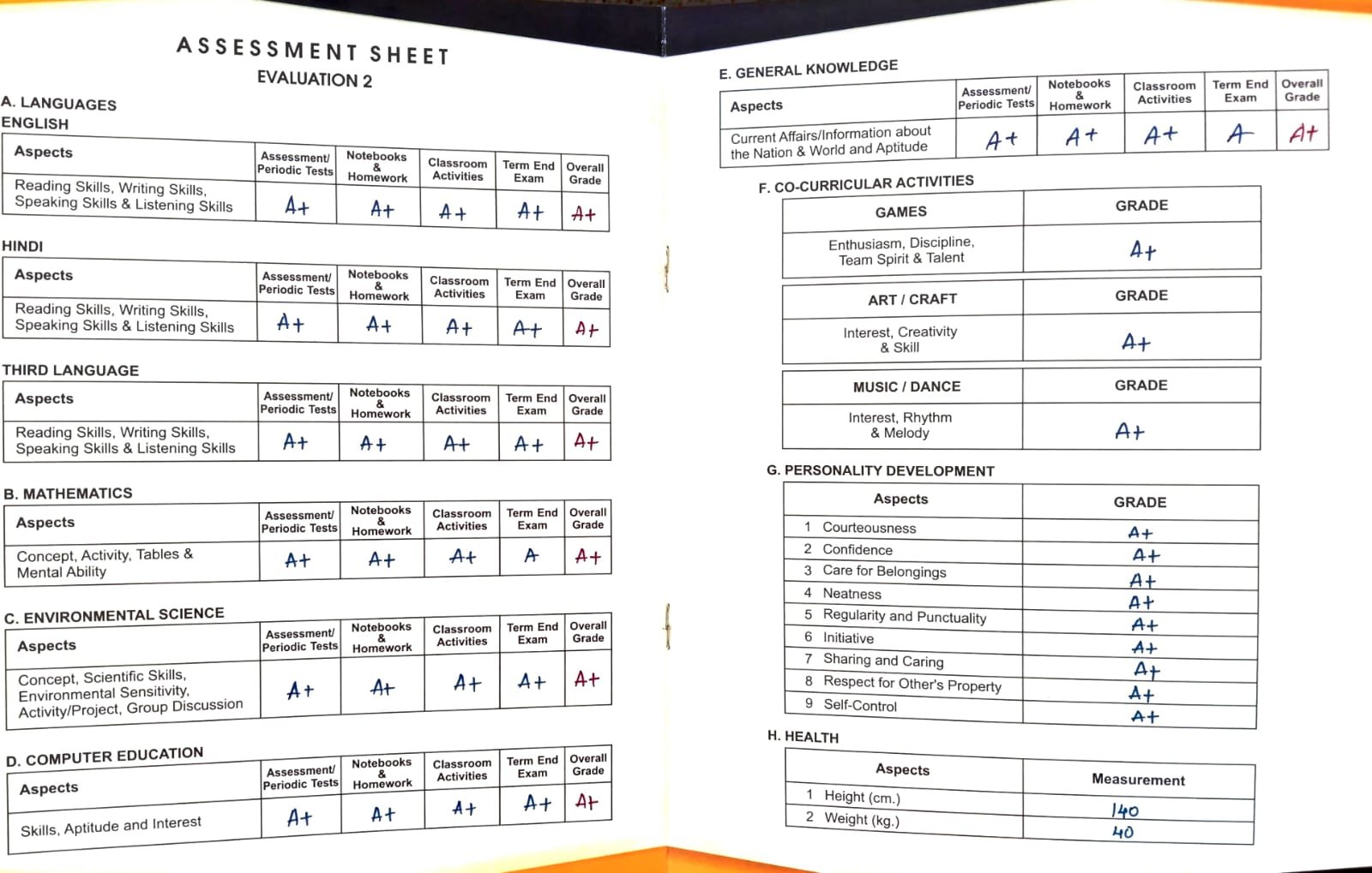 Report Card