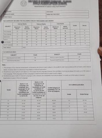 Report Card
