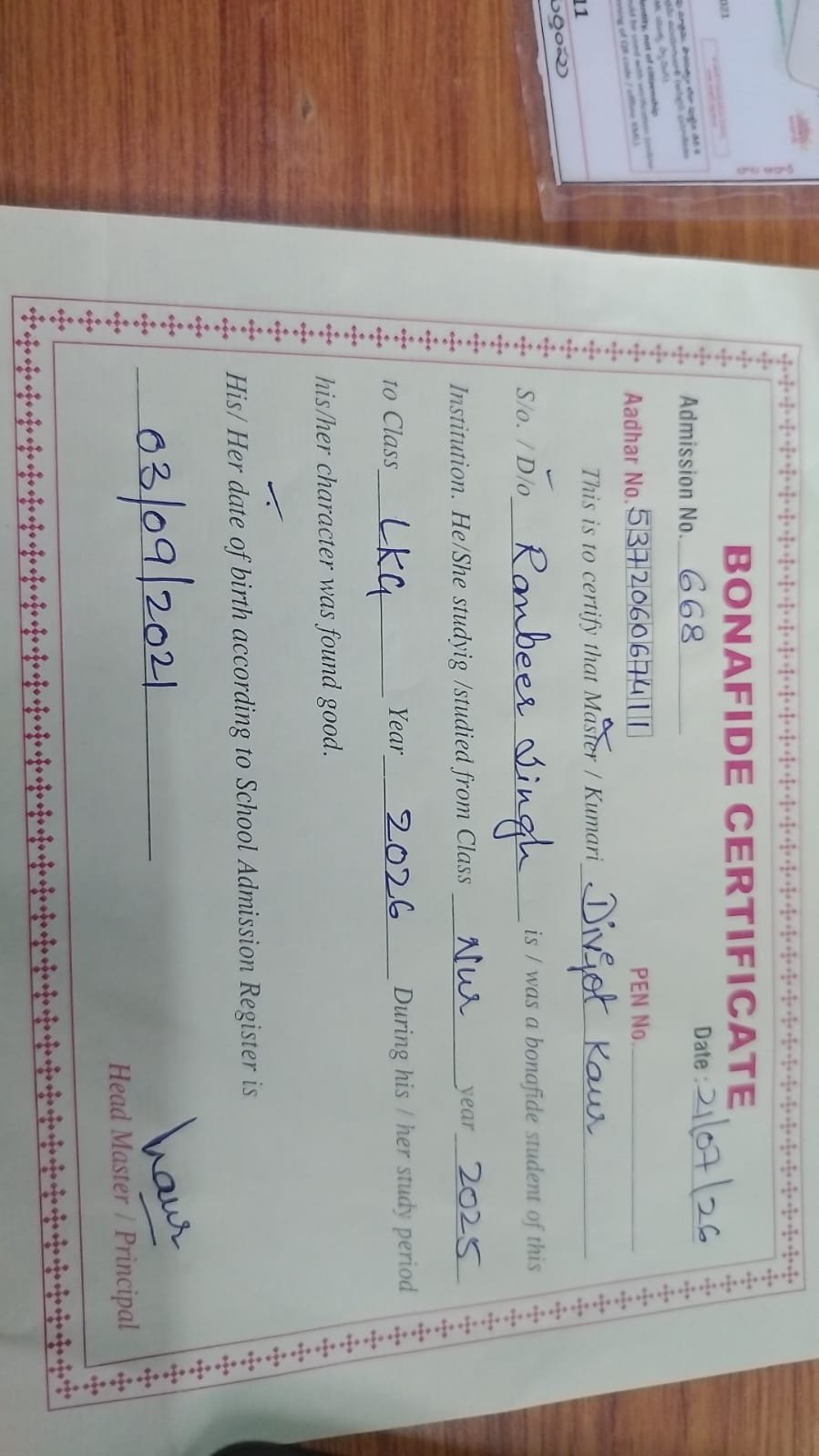 Report Card