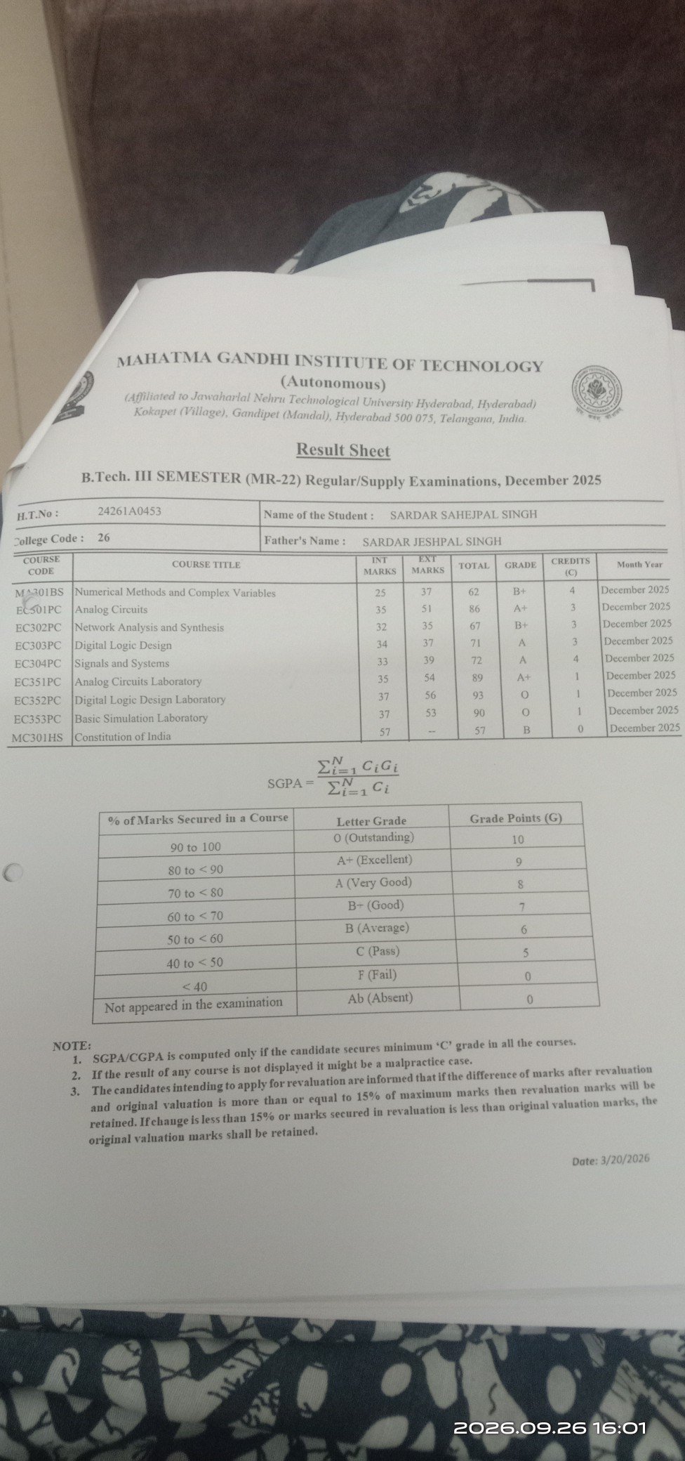 Report Card
