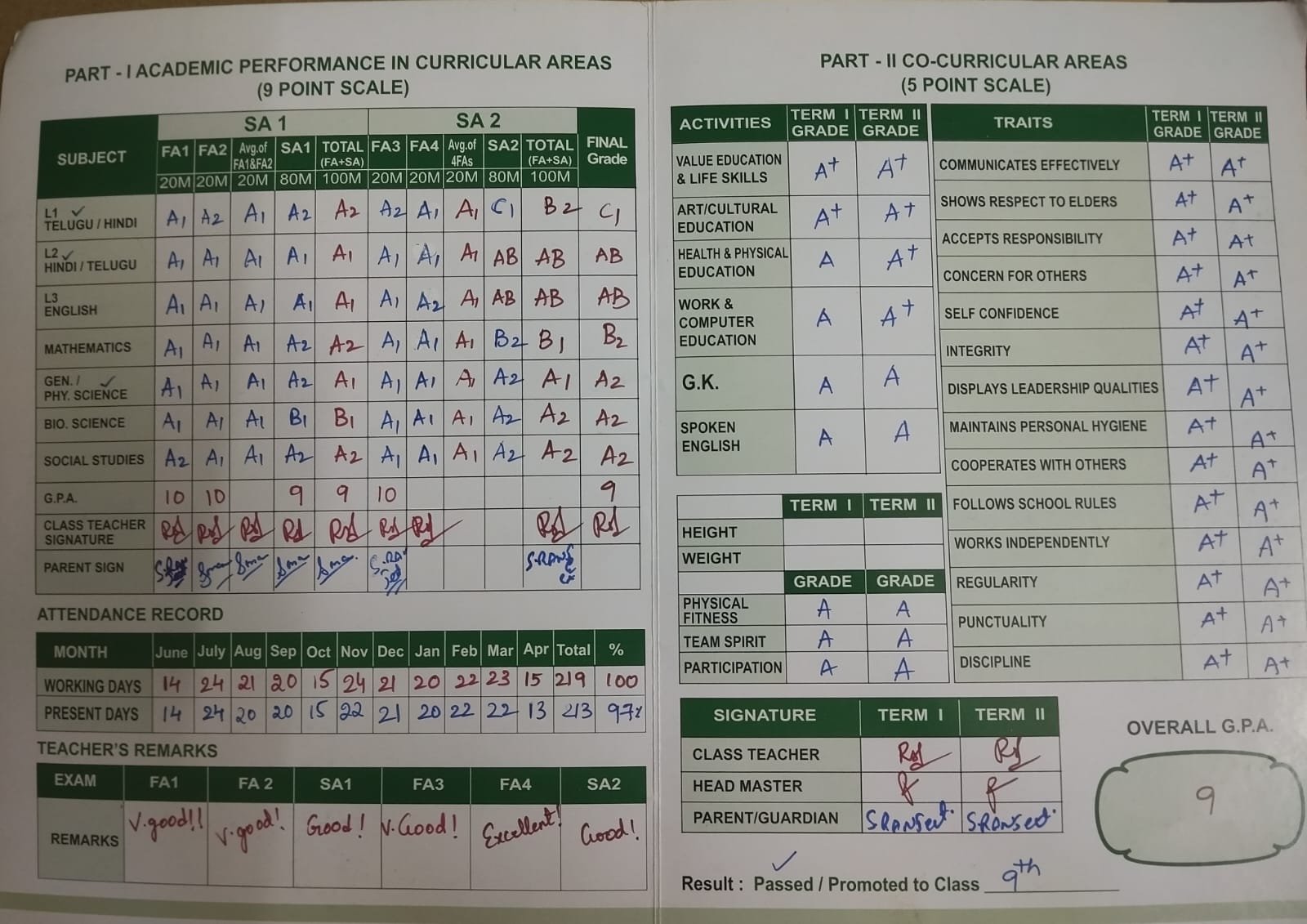 Report Card