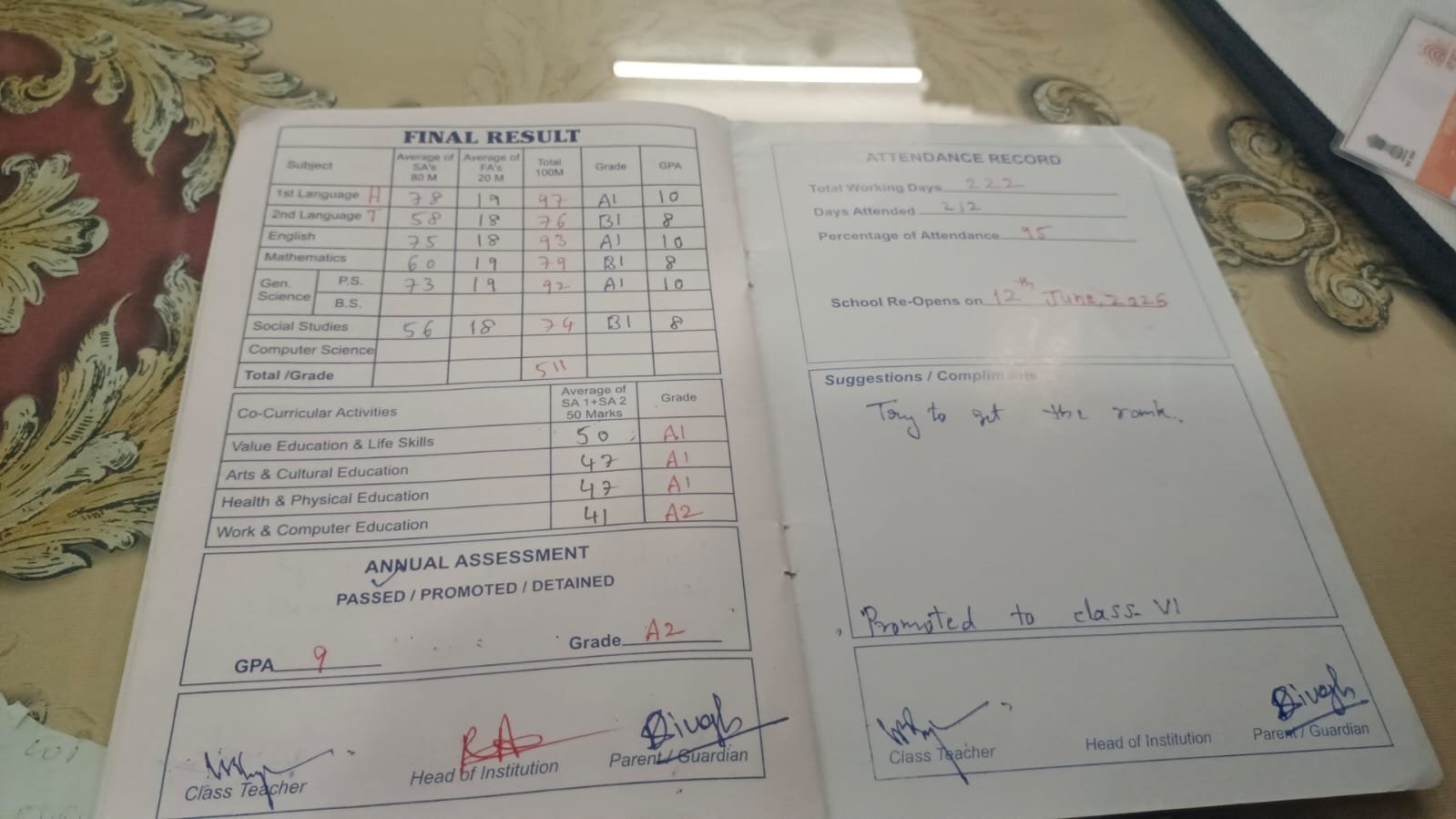 Report Card