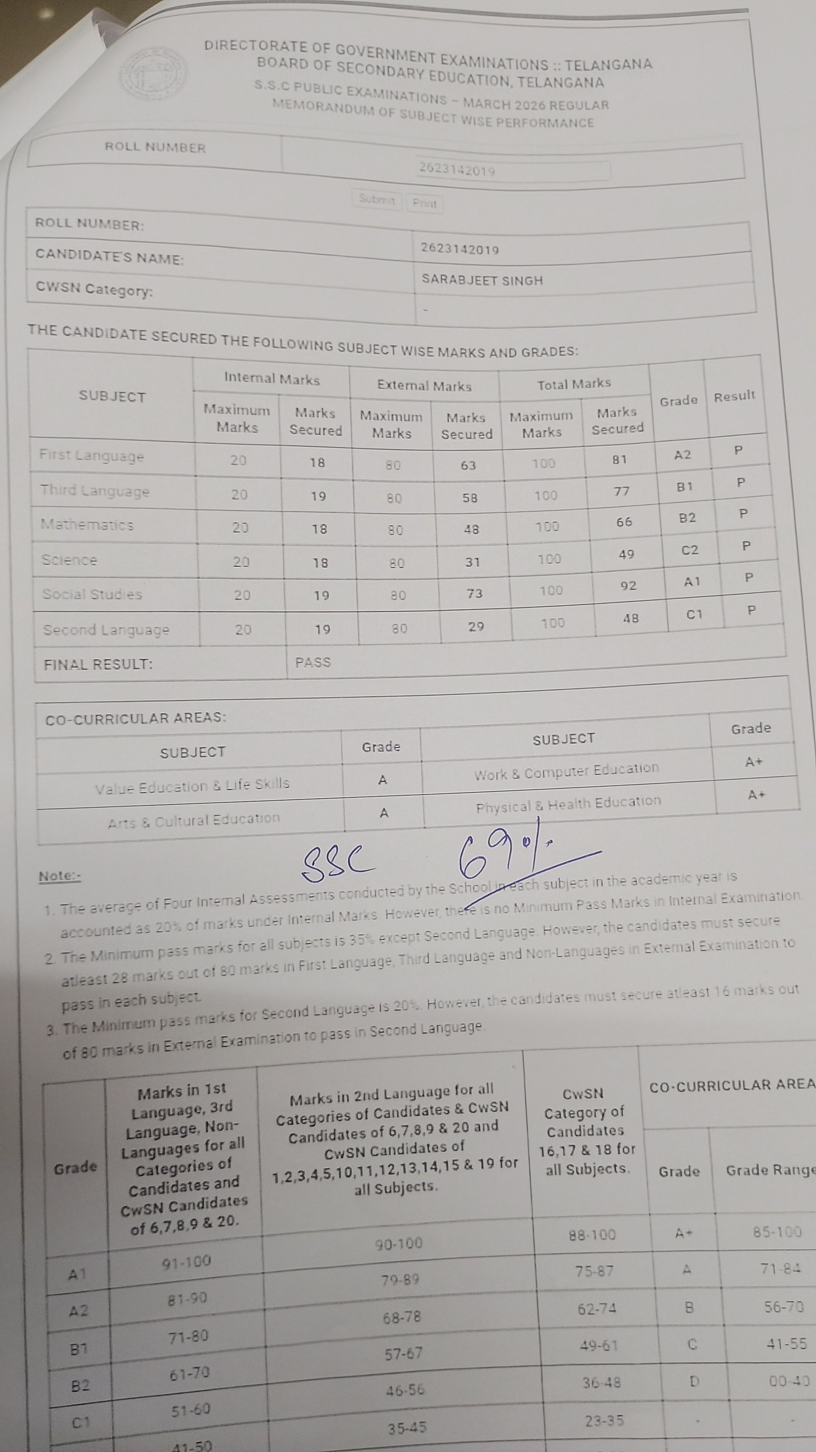 Report Card