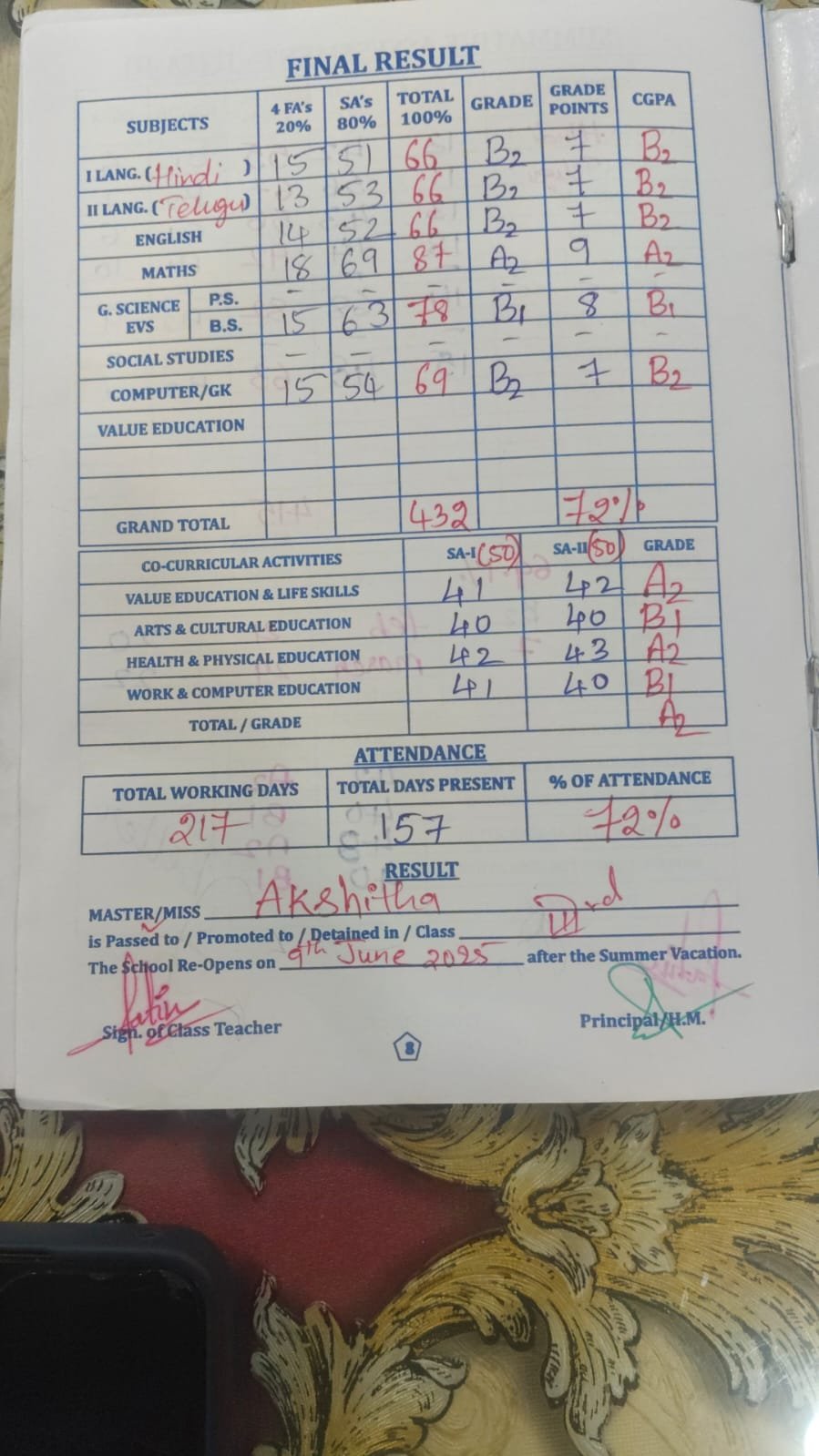 Report Card