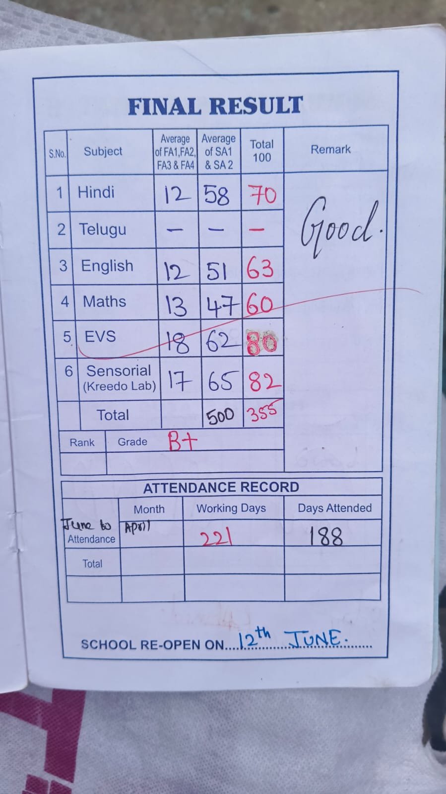 Report Card