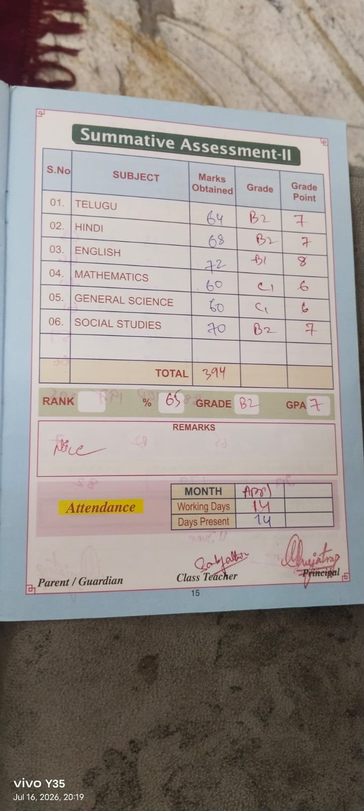 Report Card