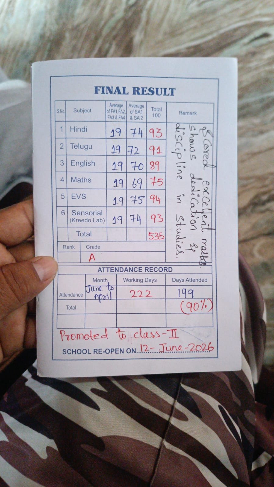 Report Card