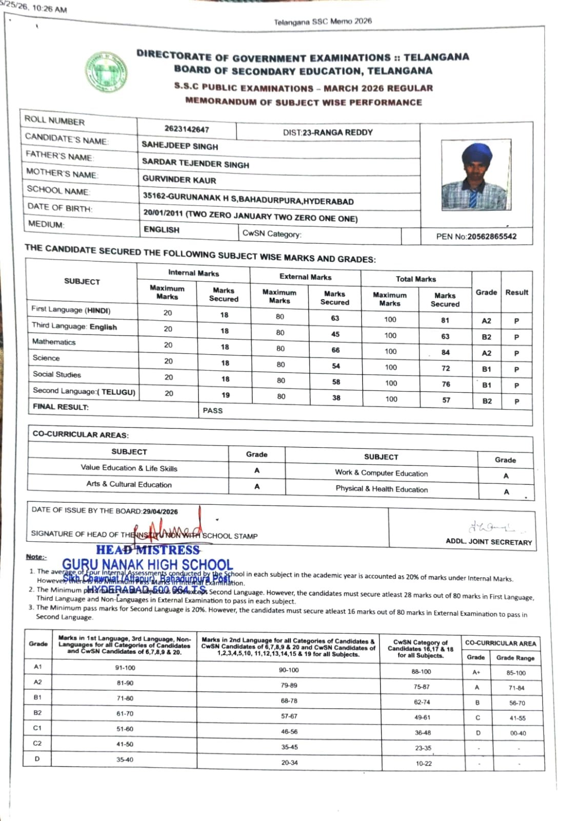 Report Card