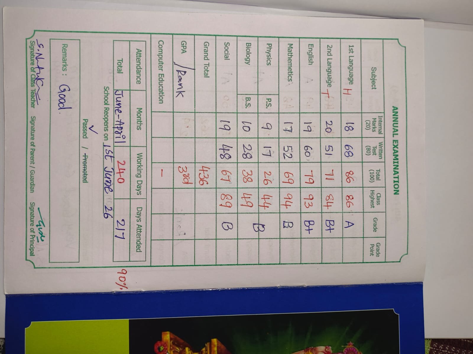 Report Card