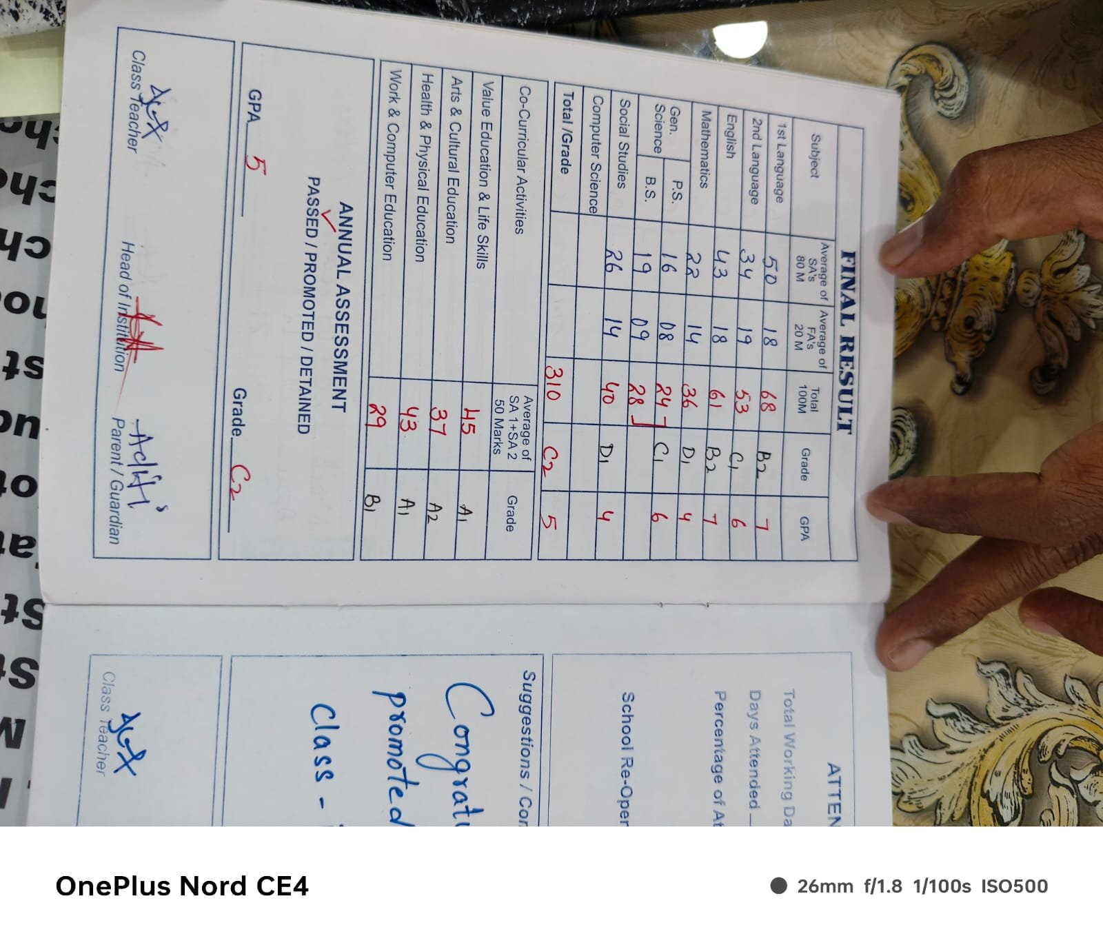 Report Card
