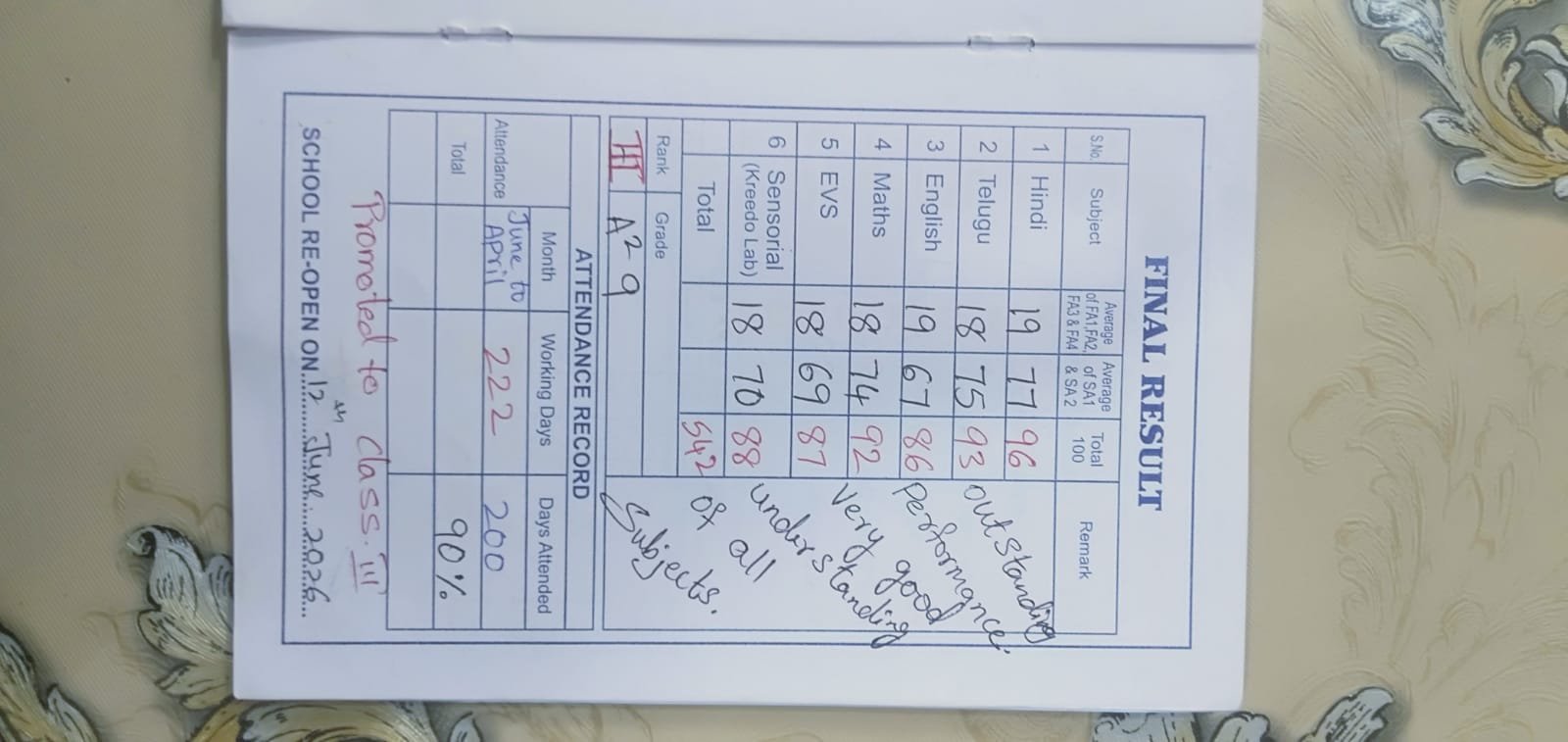 Report Card