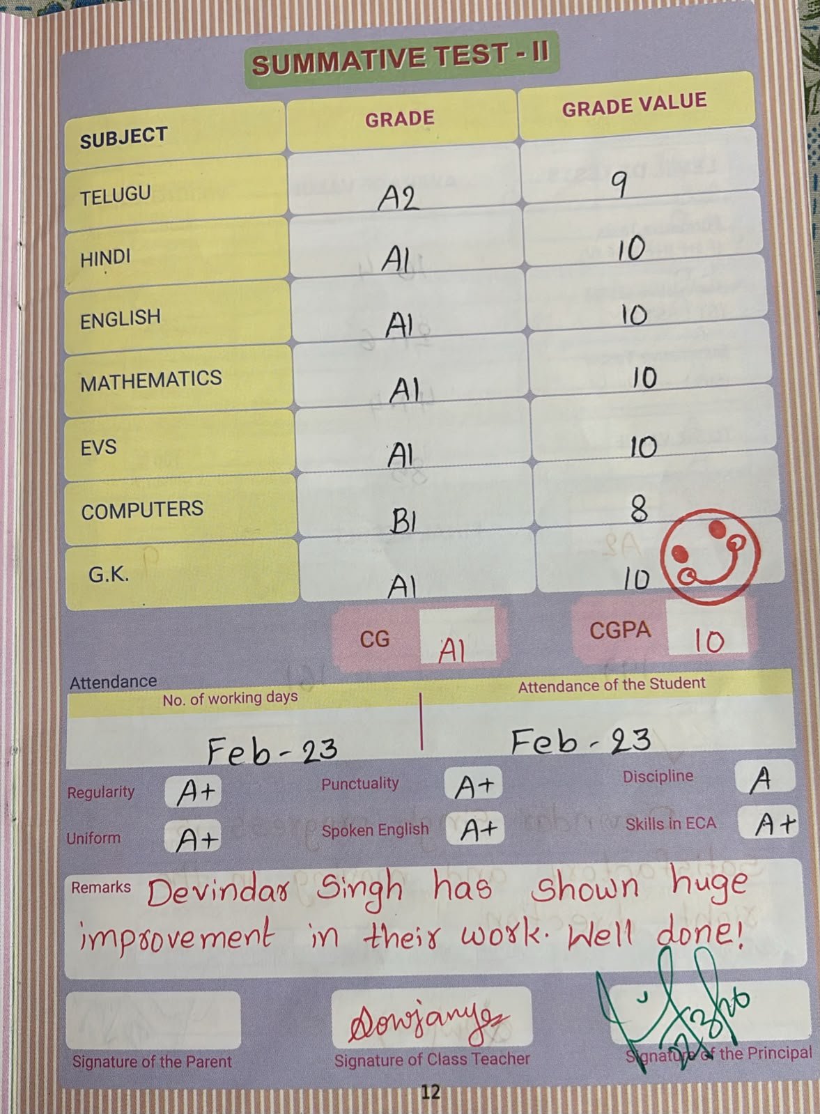 Report Card