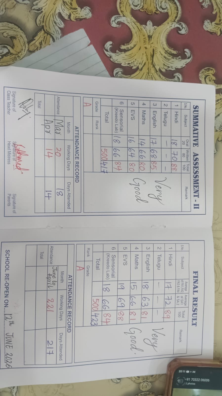 Report Card