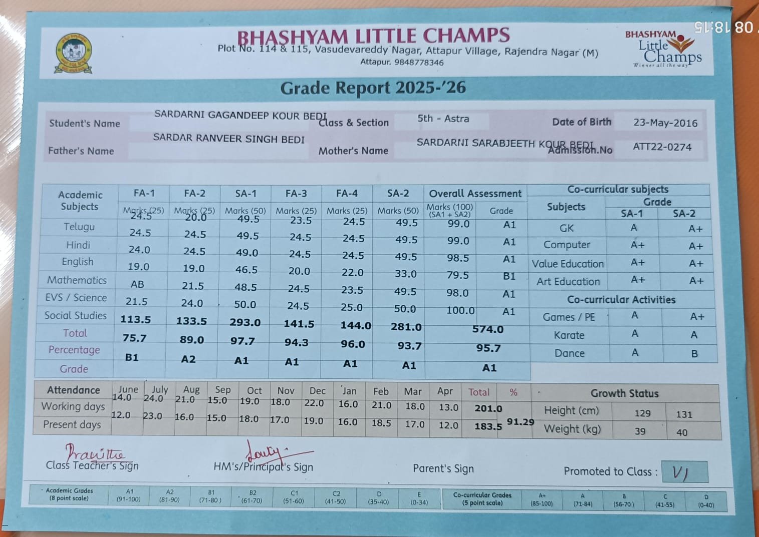 Report Card