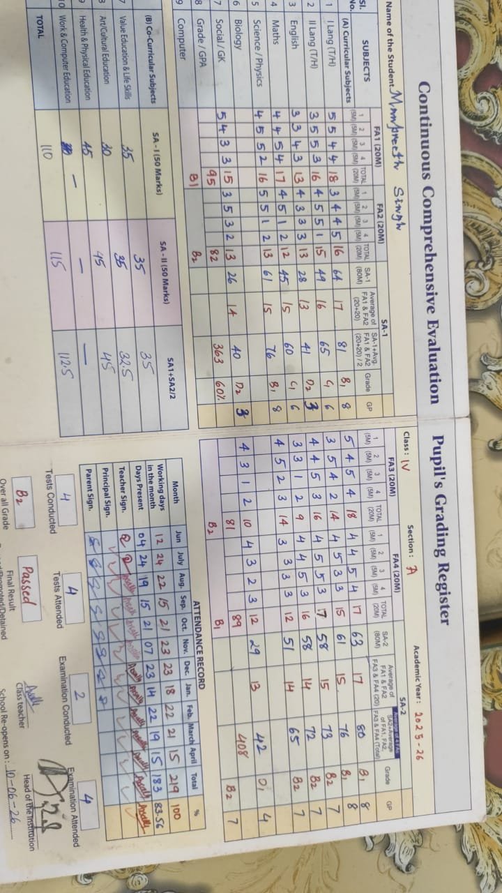 Report Card