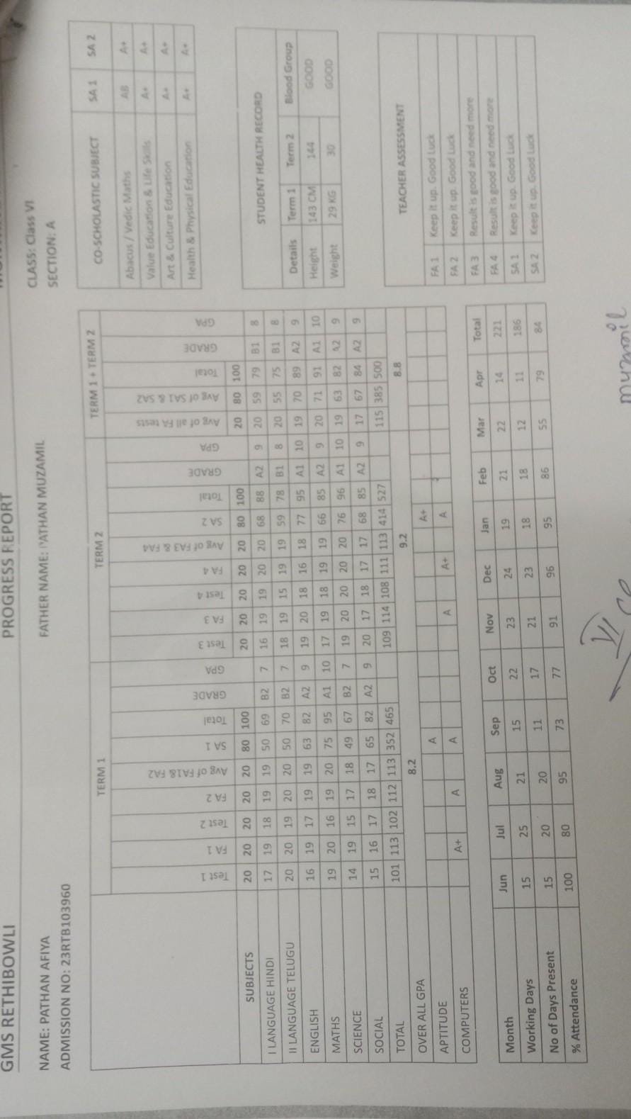 Report Card