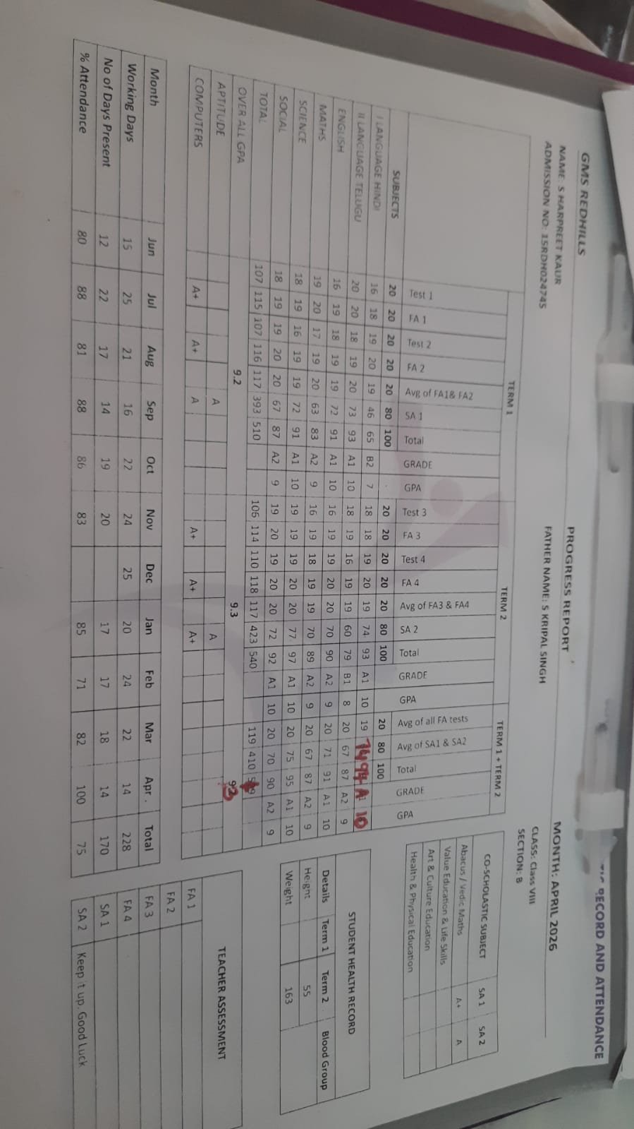 Report Card