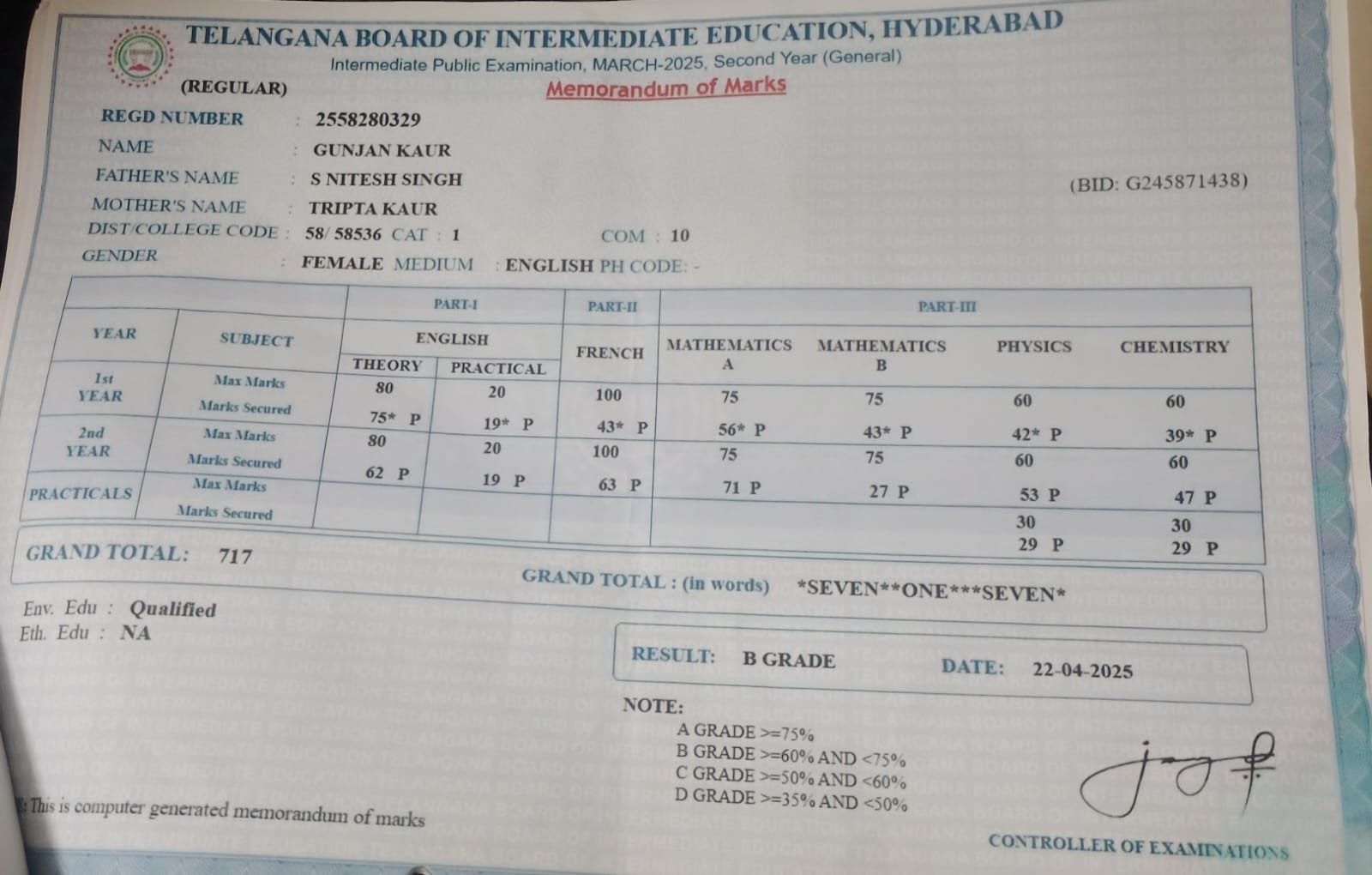 Report Card