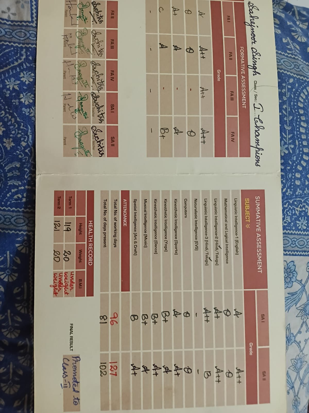 Report Card