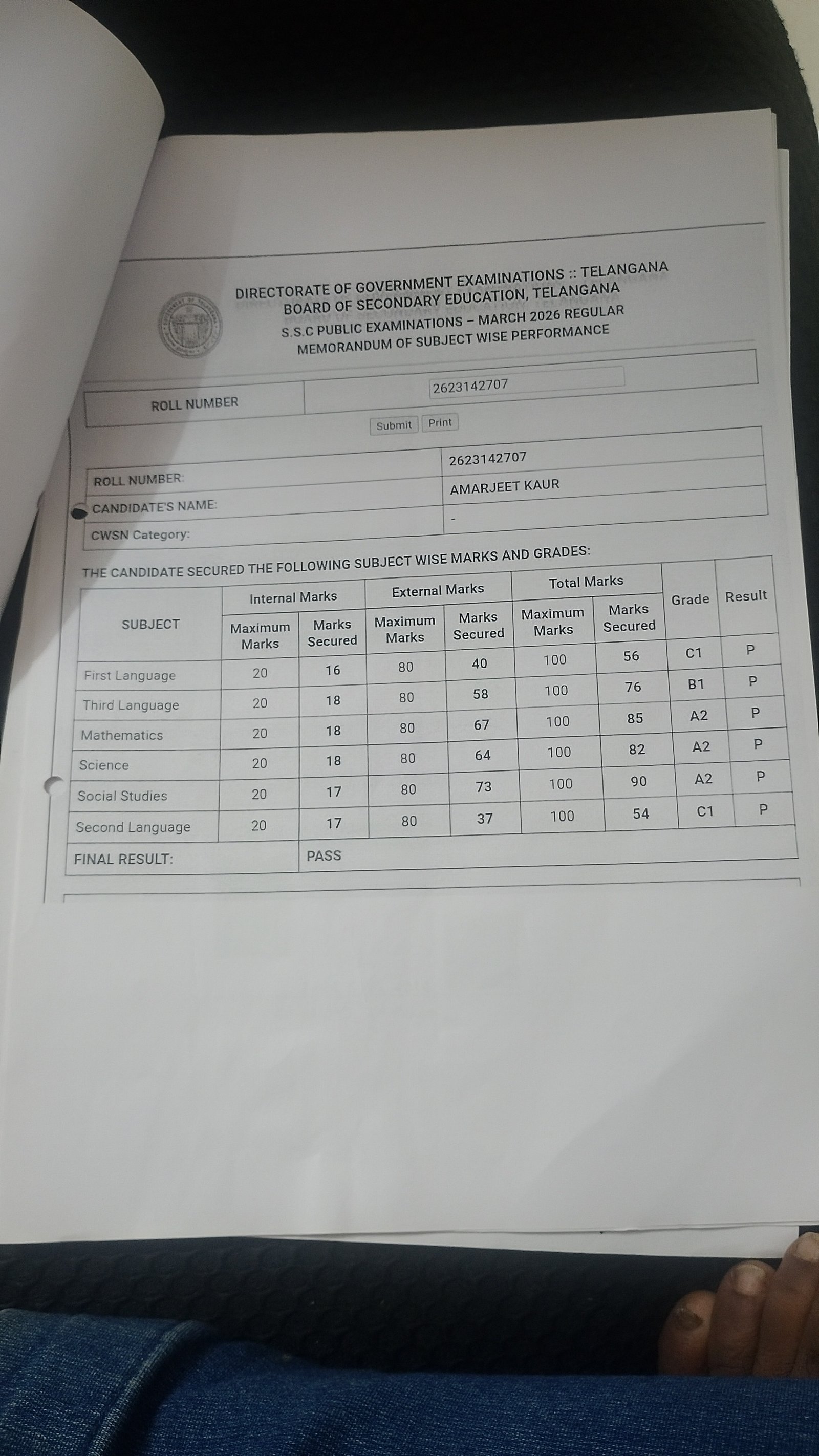 Report Card