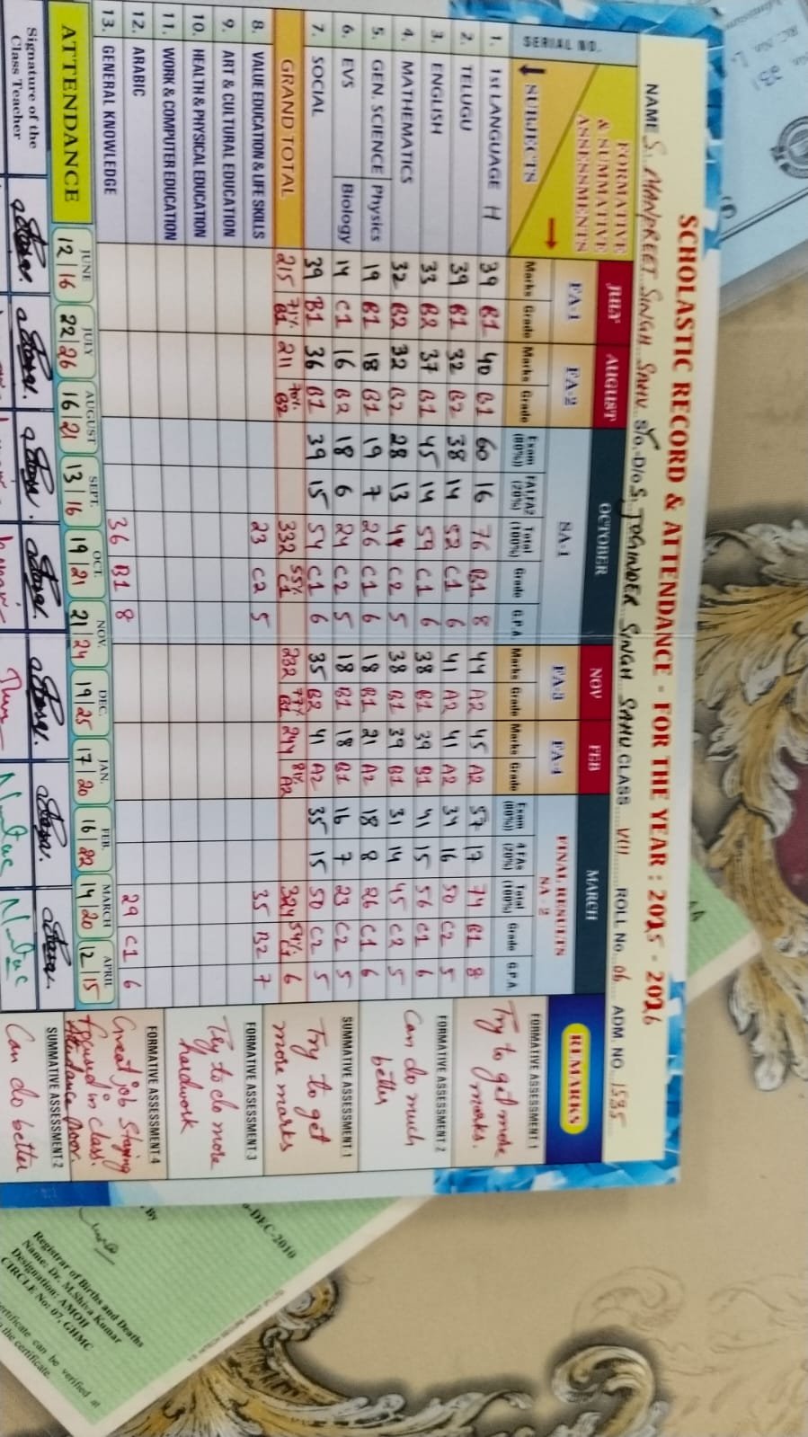 Report Card