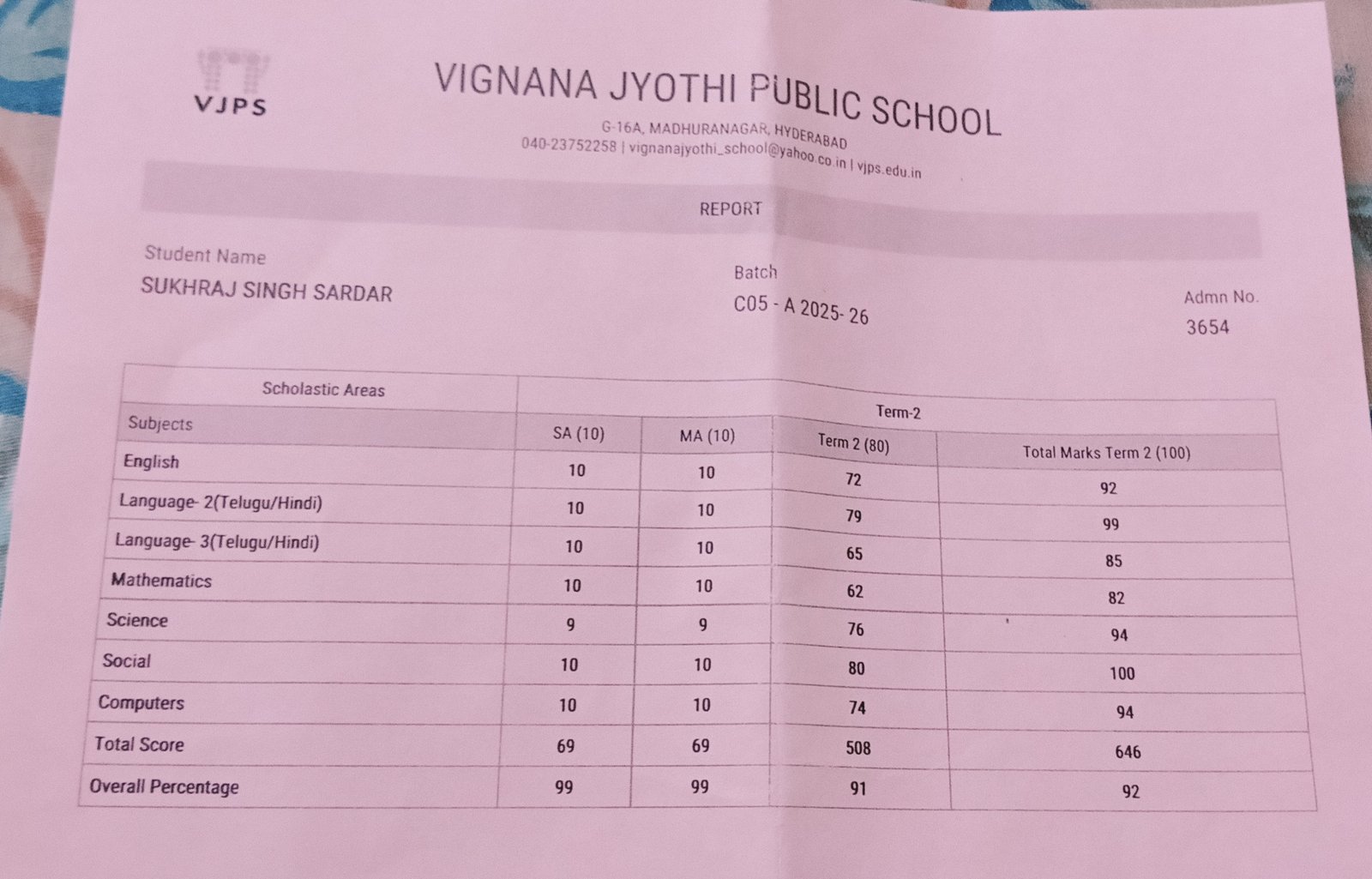 Report Card