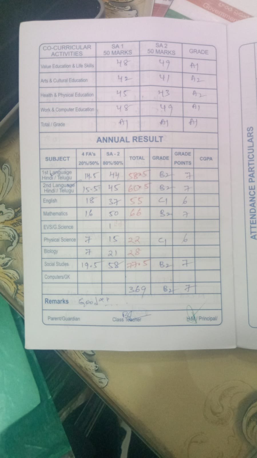 Report Card