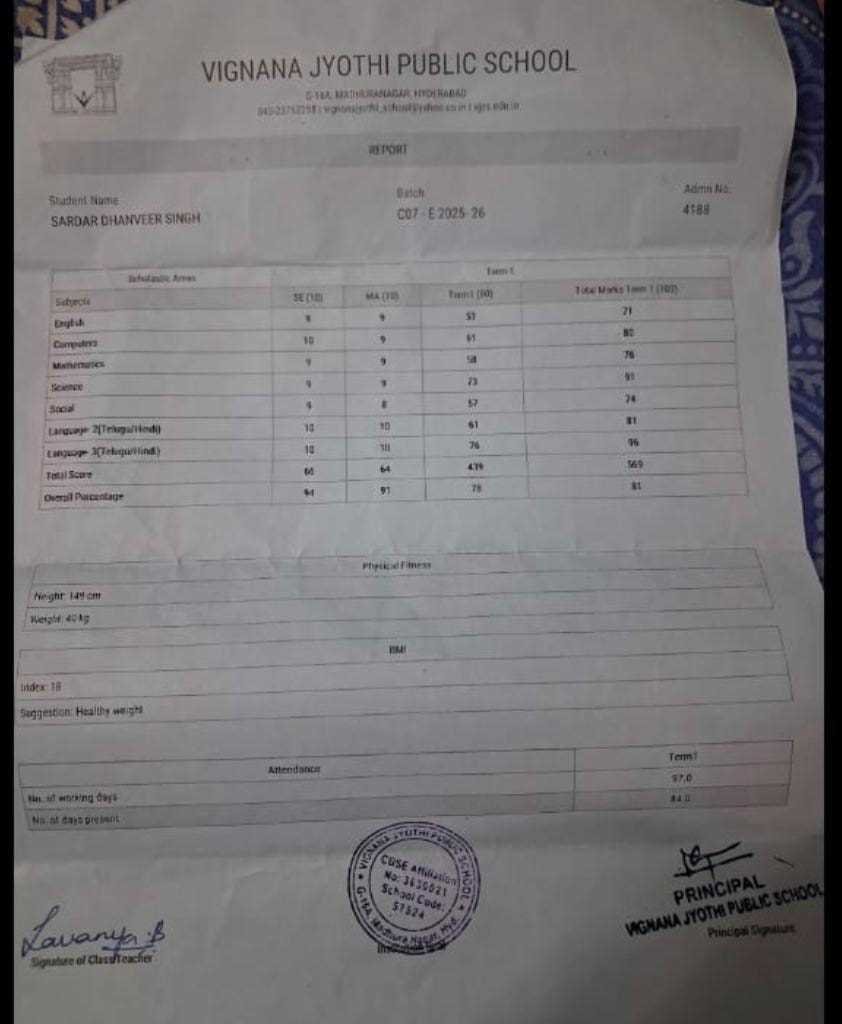 Report Card