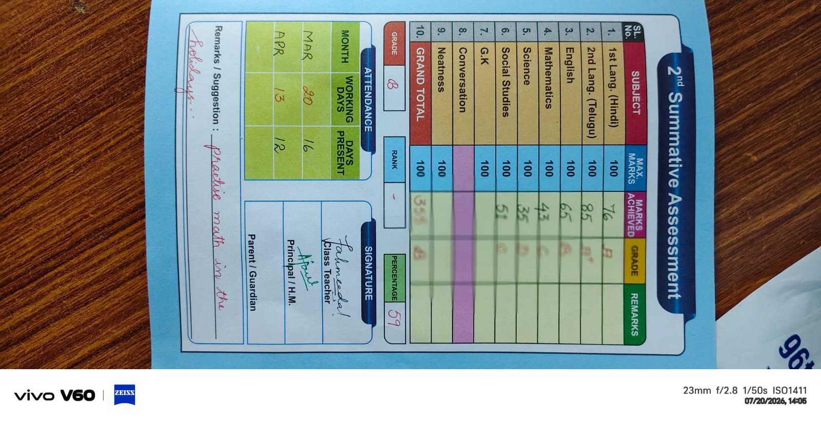 Report Card