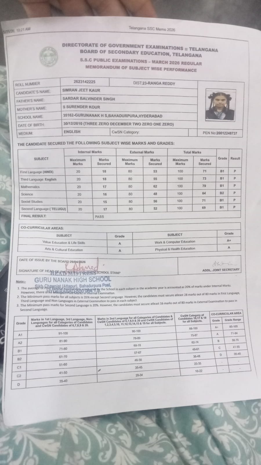 Report Card