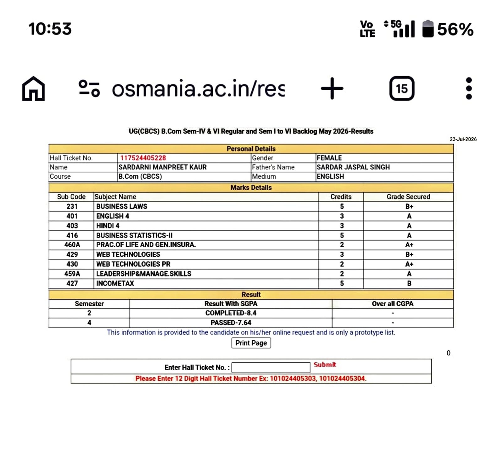 Report Card