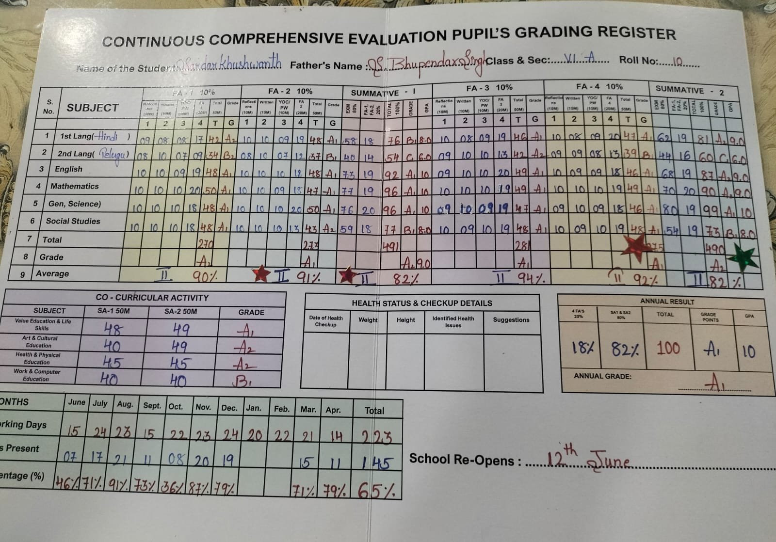 Report Card