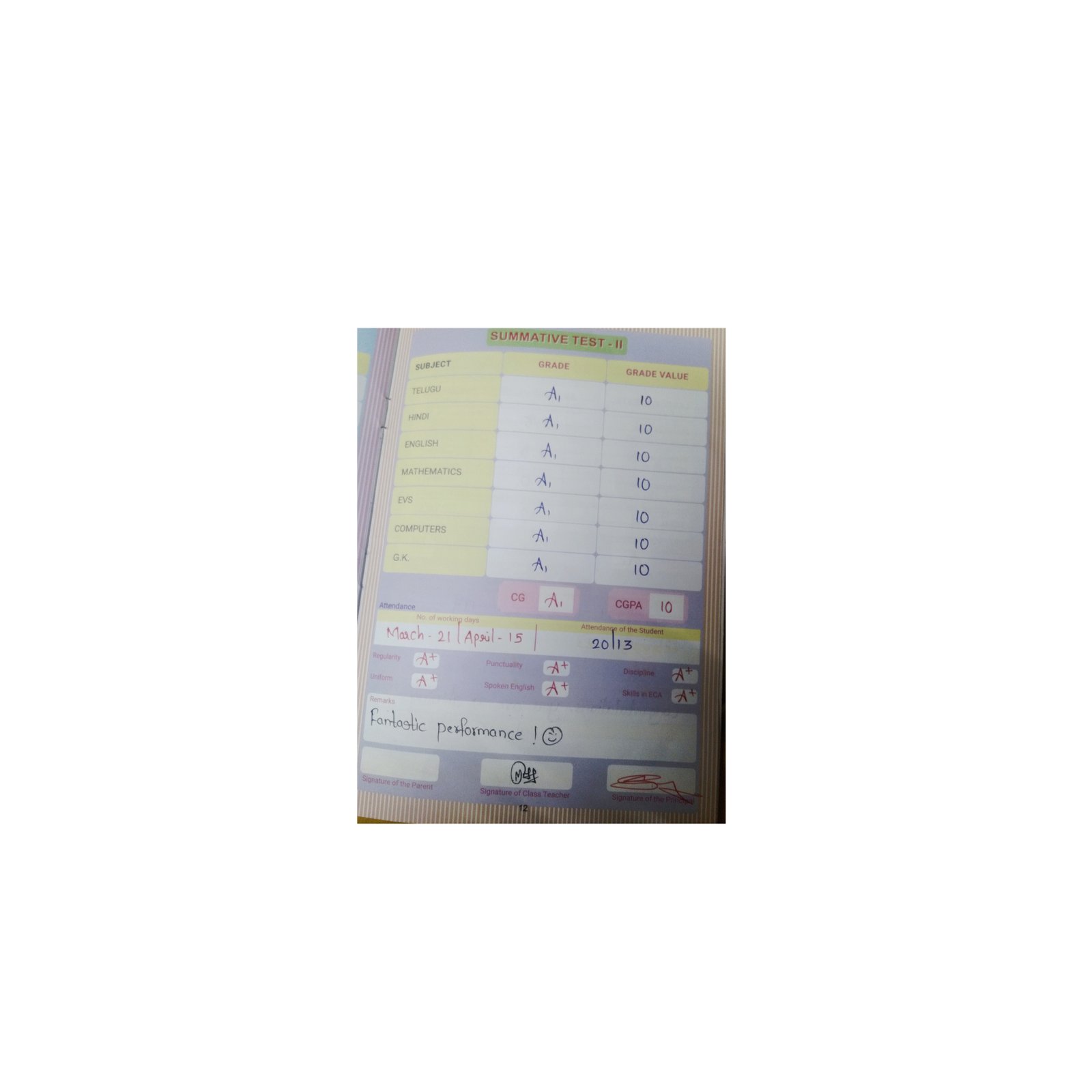 Report Card
