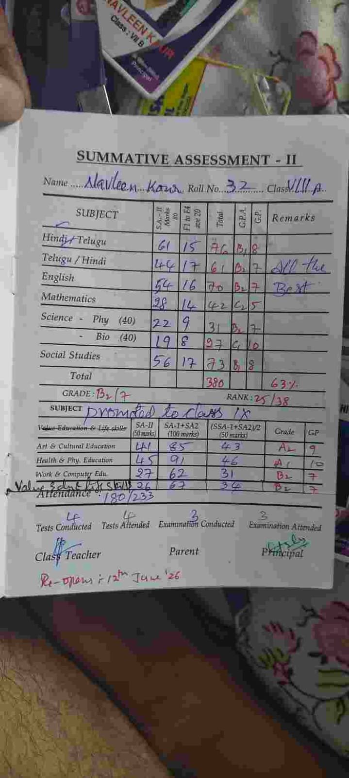Report Card