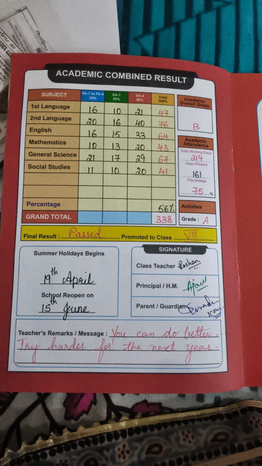 Report Card