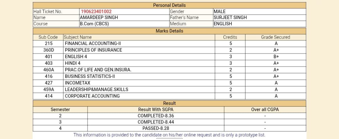 Report Card