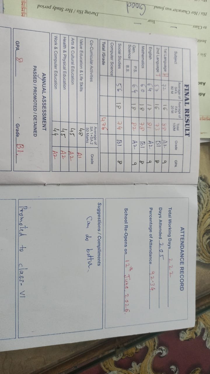 Report Card