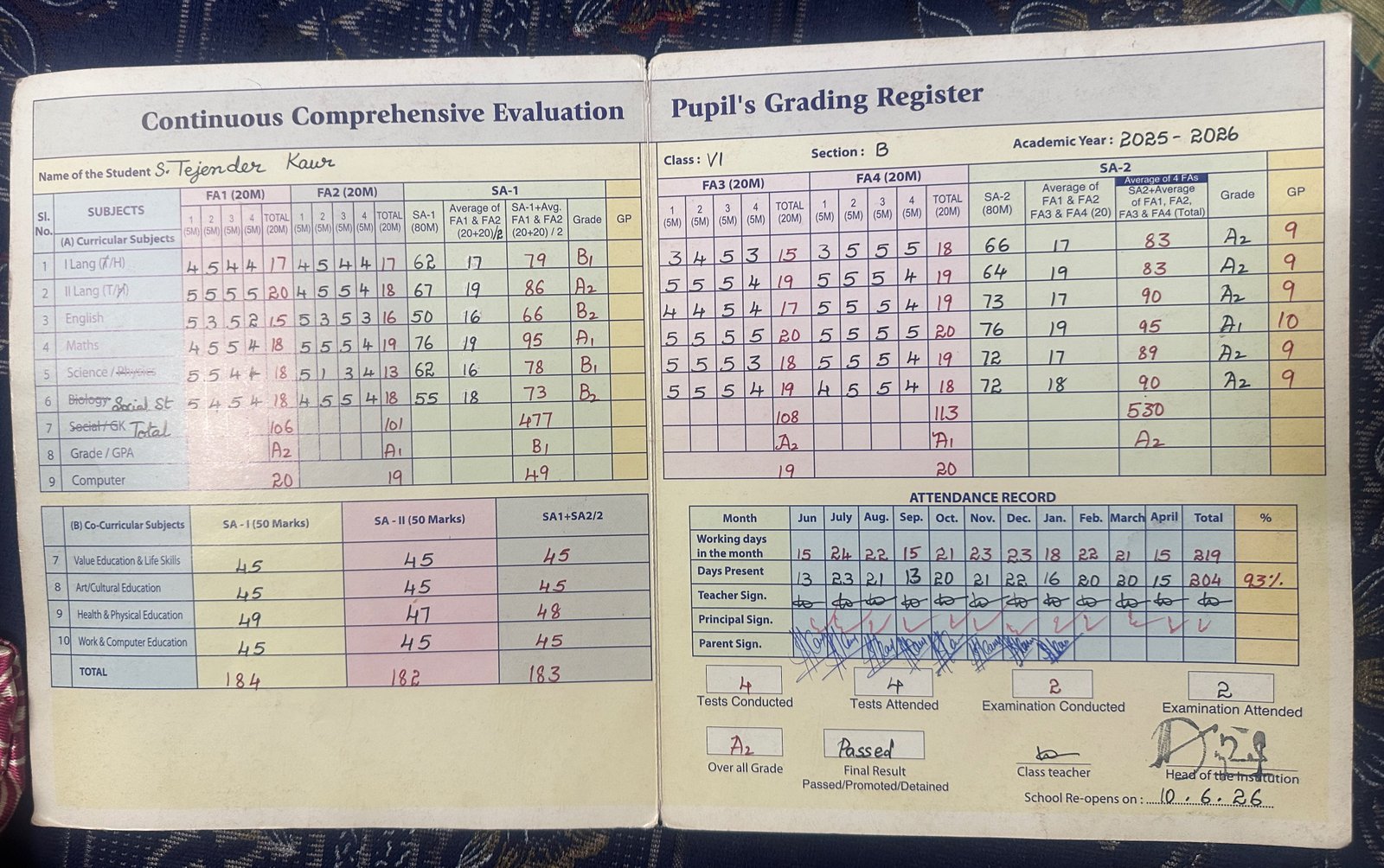 Report Card