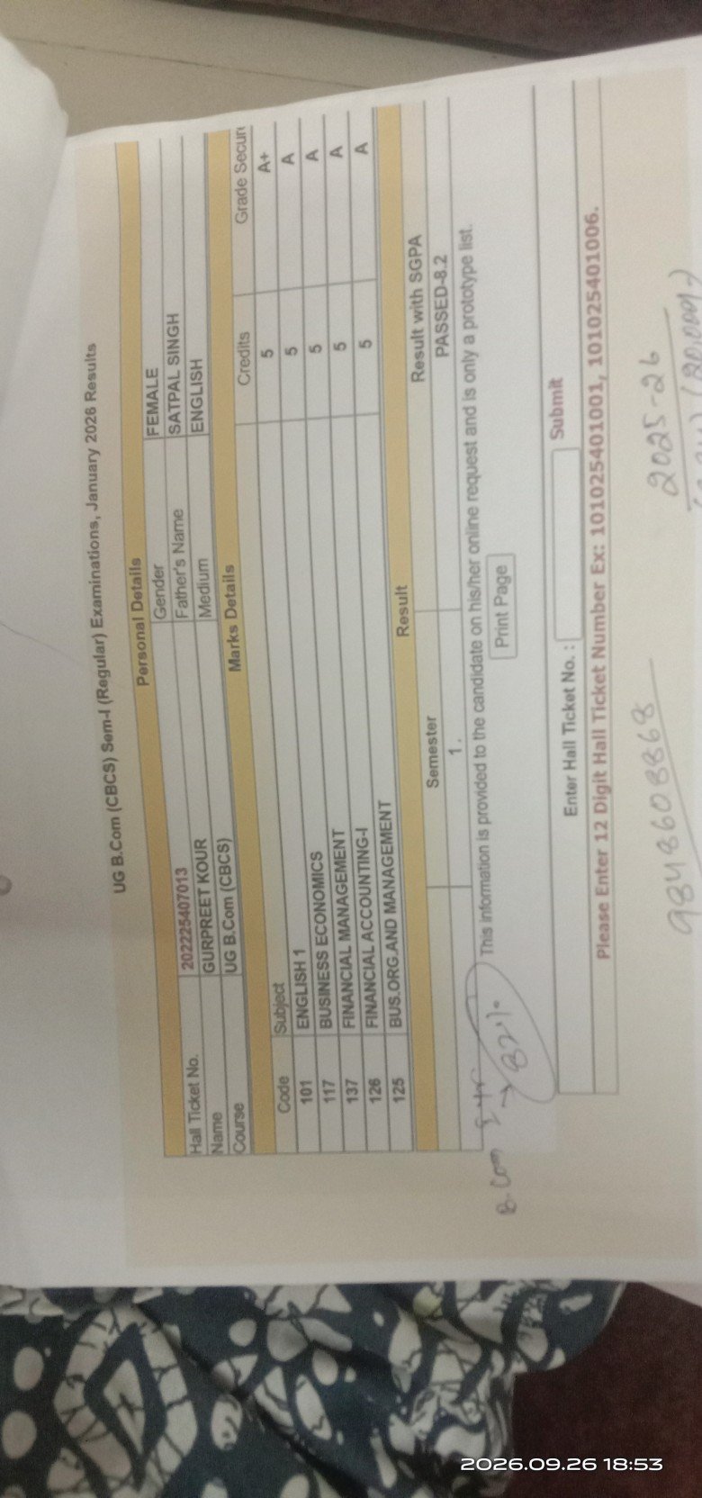 Report Card