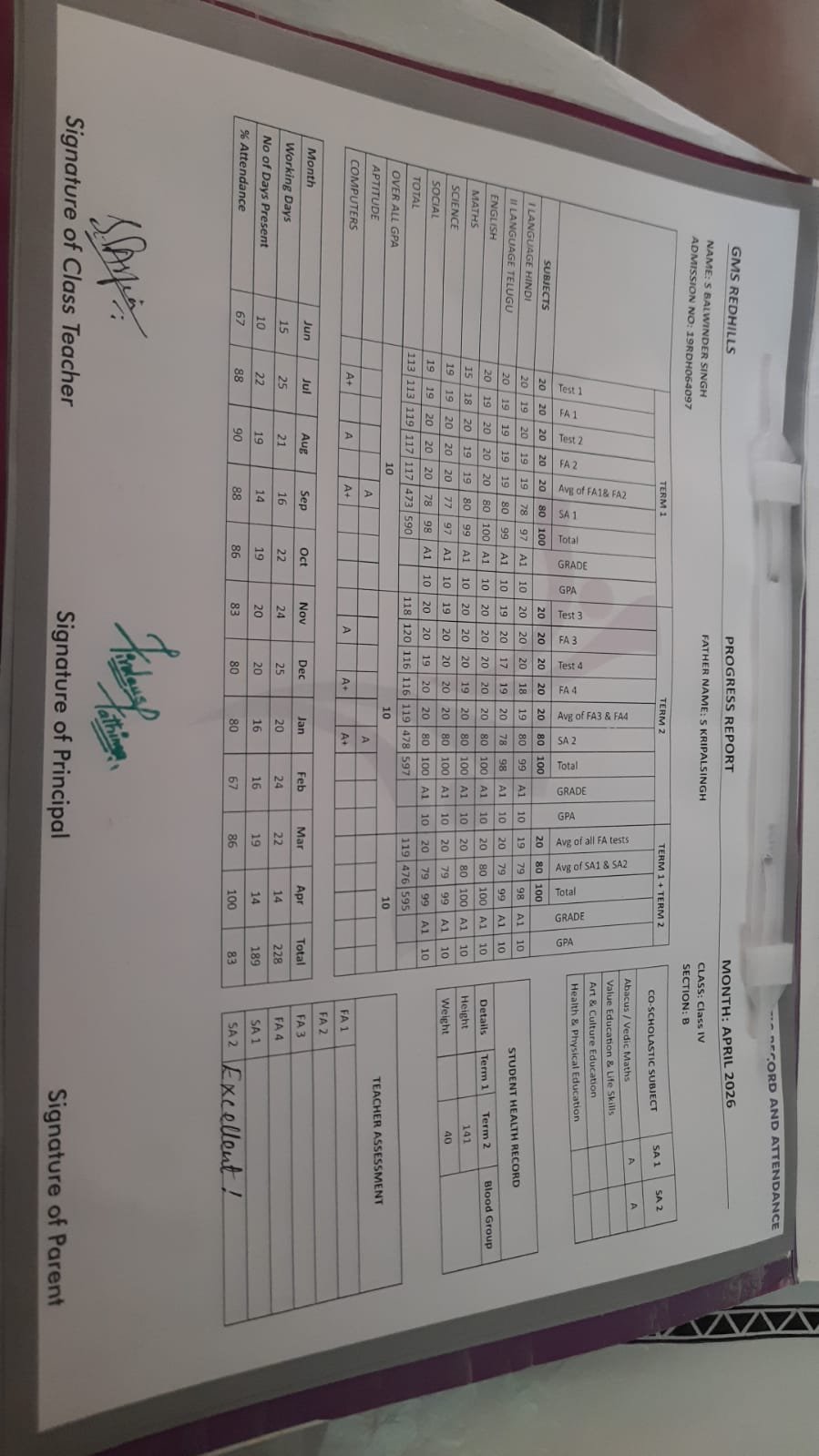 Report Card