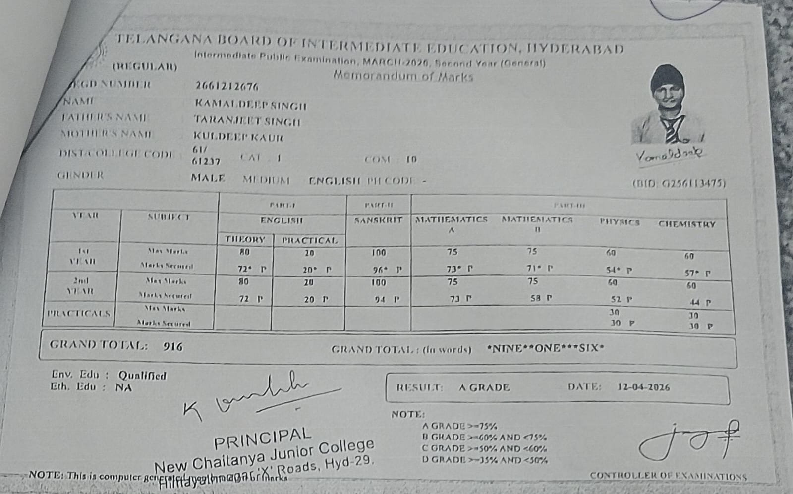 Report Card