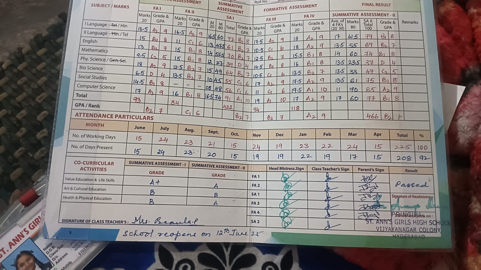 Report Card