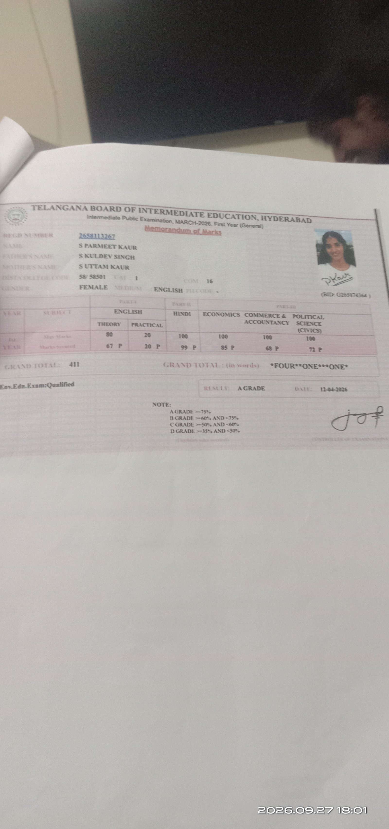 Report Card
